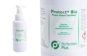 Perfection Plus Feature - Protect+ Bio Hand Sanitiser