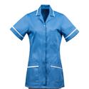 689 Ladies Zip Front Tunic Hospital Blue..